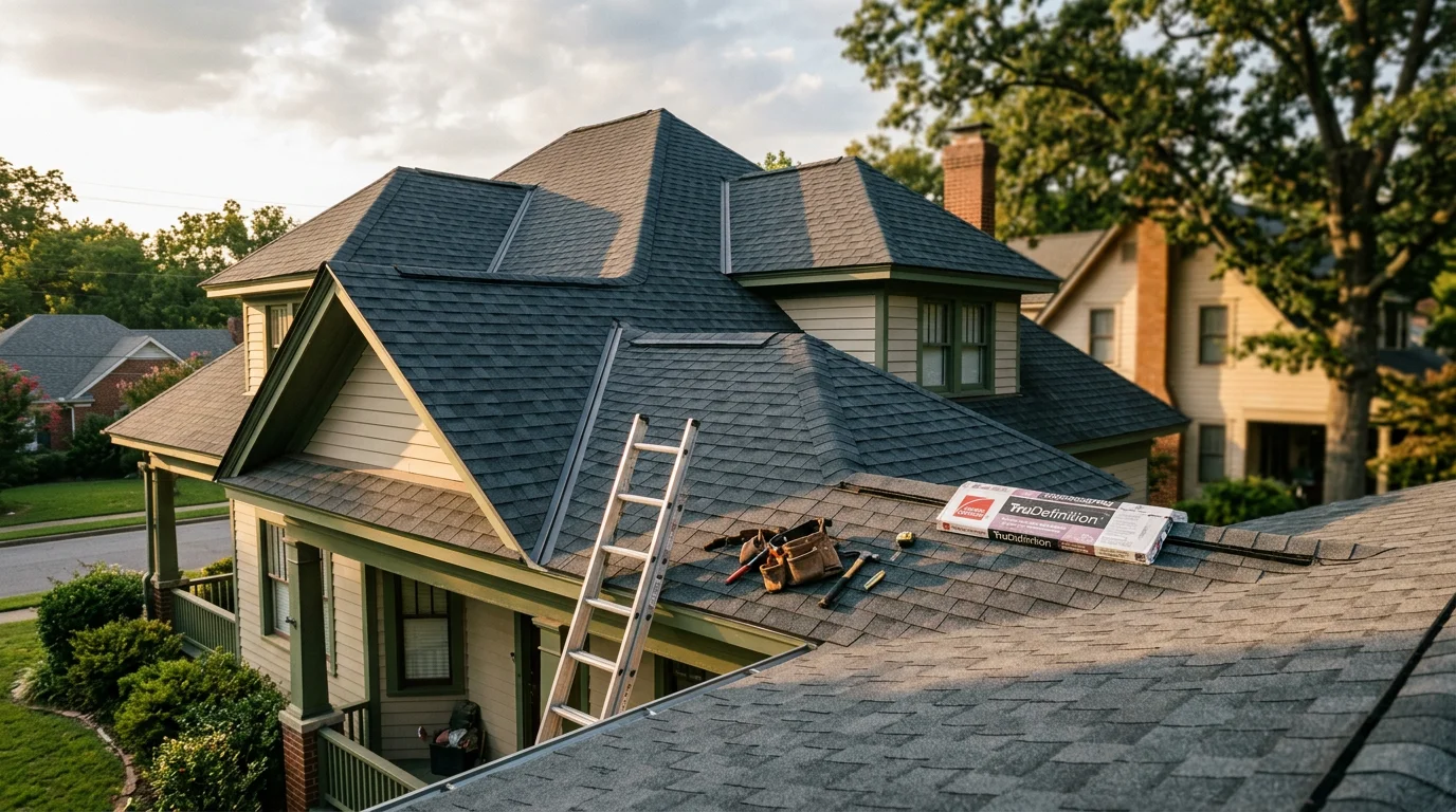 Comparison of shingle, metal, and flat roof types
